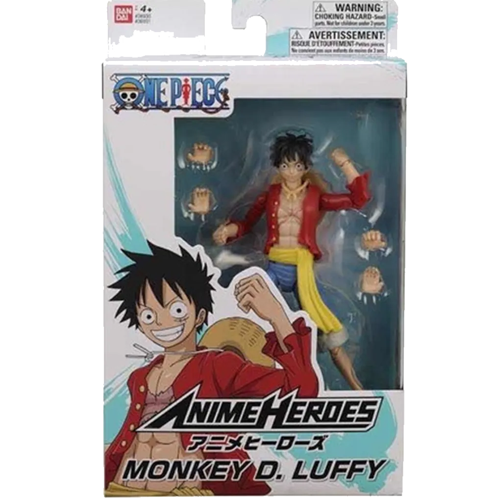Bandai - One Piece - Anime Heroes - Monkey.D.Luffy 6.5"