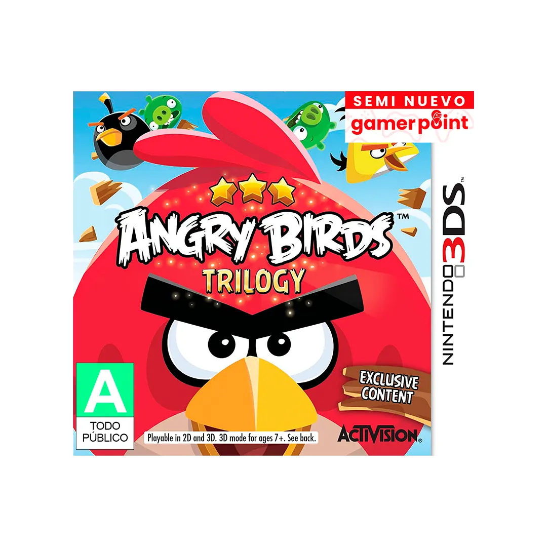 Angry Birds Trilogy 3Ds  Usado