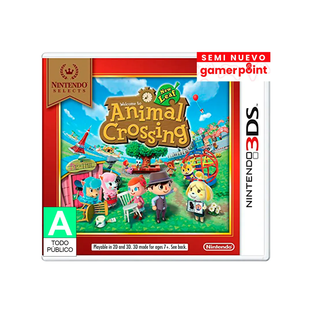 Animal Crossing New Leaf 3Ds Usado