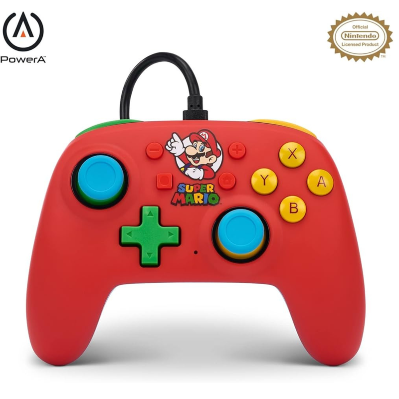 Control Alámbrico Nano Mario Medley (Power A) Nintendo Switch
