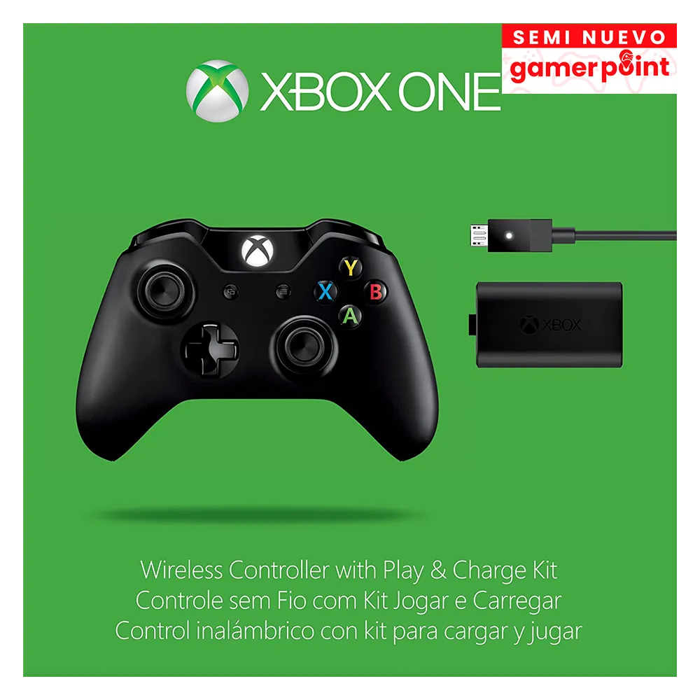 Control Inalambrico Xbox One + Carga Y Juega Usado