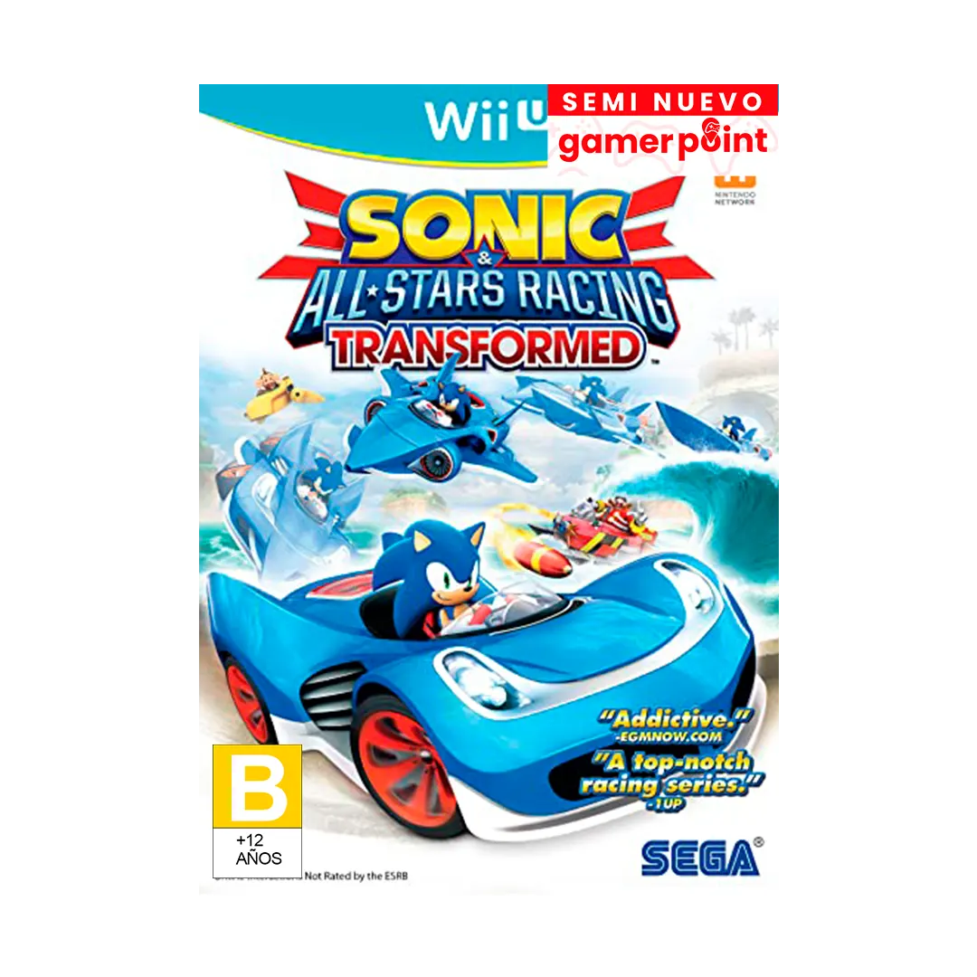 Sonic All Stars Racing Wii U  Usado